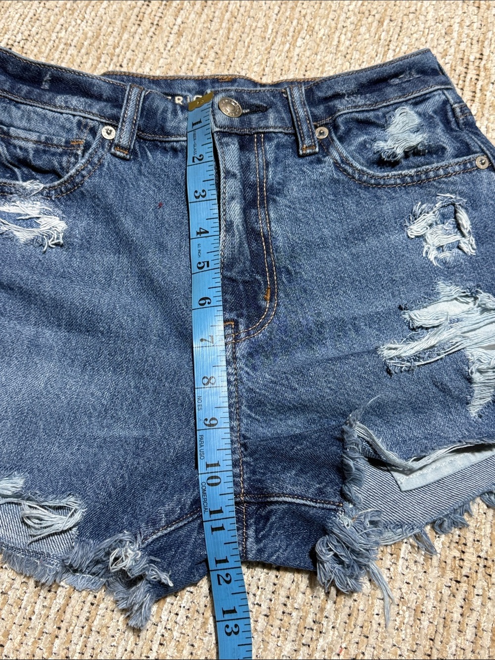 American Eagle Blue Jean Shorts. - Picture 7 of 15